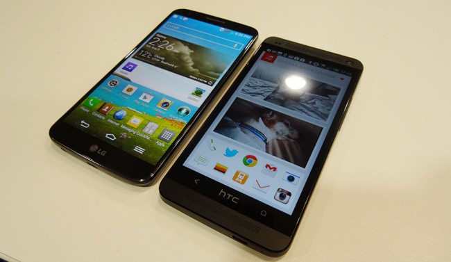 LG G2 og HTC One