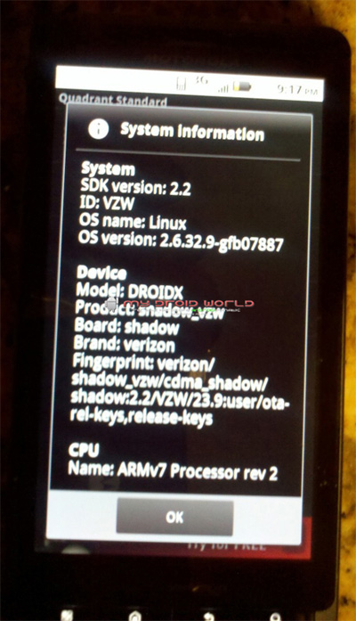 Android2 on Droid X Opgradering Til Android 2 2  L  Kket