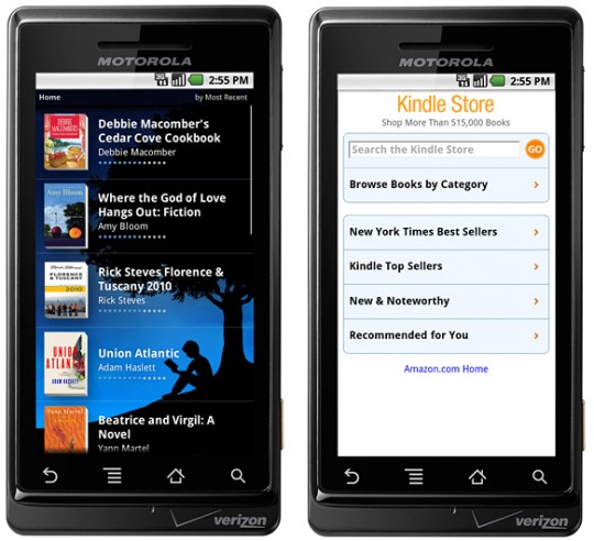 Kindle on Motorola