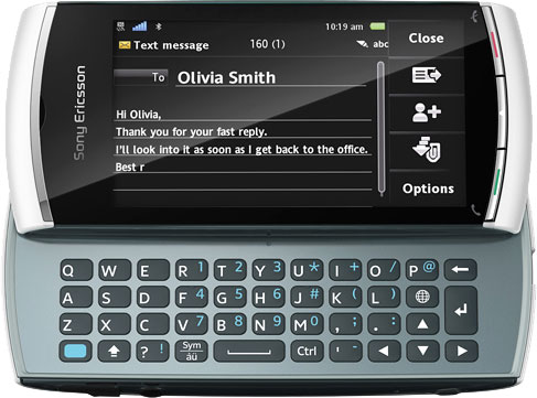 Sony Ericsson Vivaz Pro beskeder (SMS)